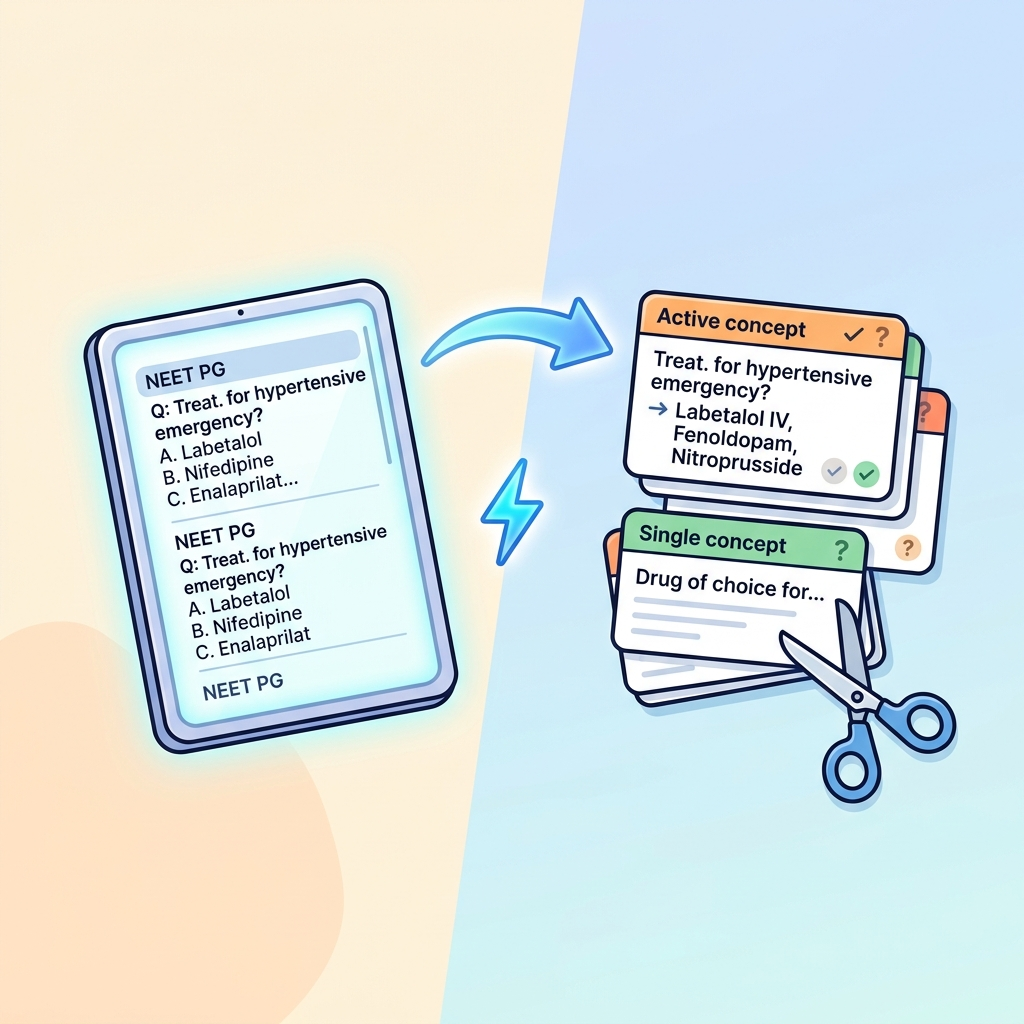How to Convert QBank Questions to Flashcards for NEET PG (Without Wasting Hours) | Floww Medical Learning