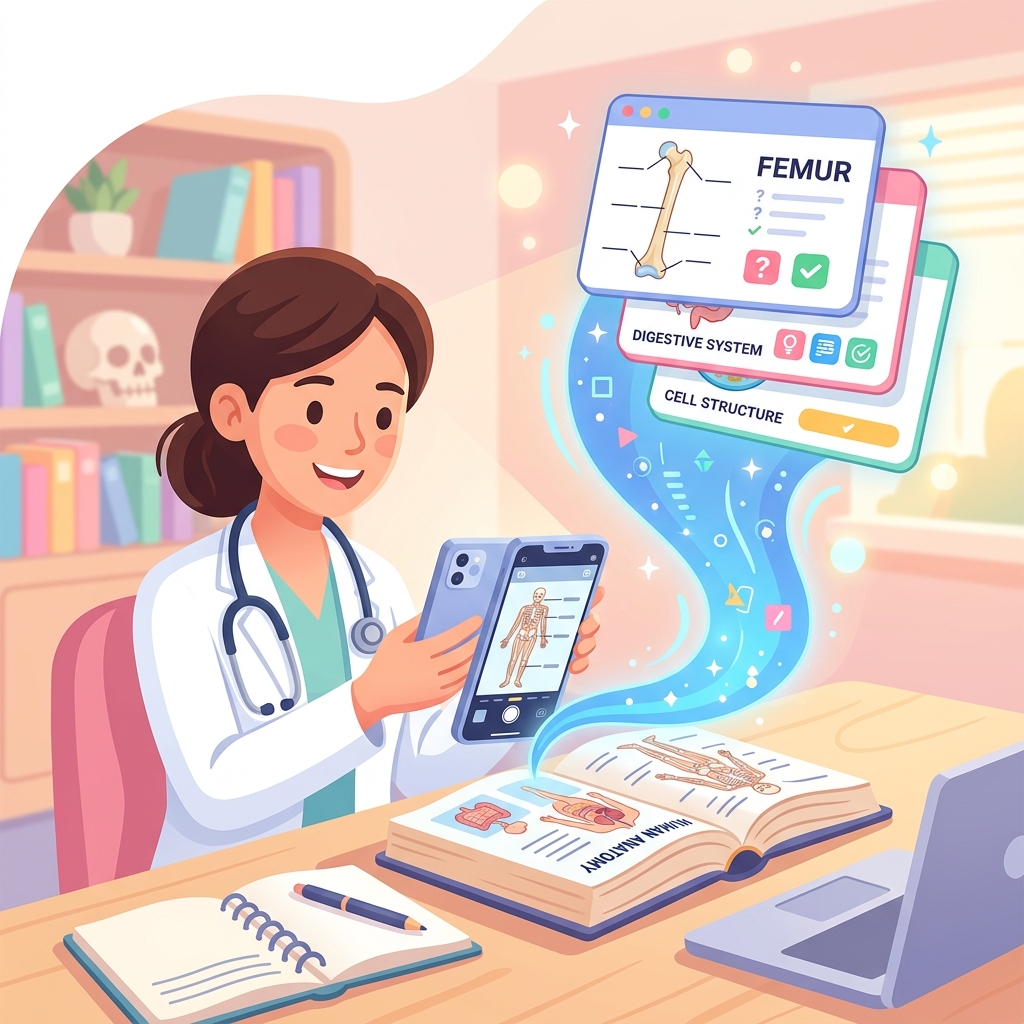 Photos to Flashcards: The AI Breakthrough for Unstructured BTR Notes & Textbook Pages